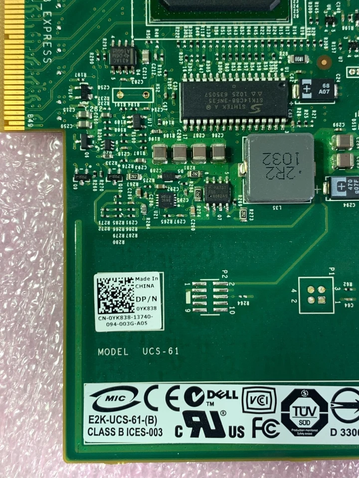 Dell YK838 PowerEdge PERC 6/ir SAS/SATA RAID Controller Card R557C - Image 2 of 3