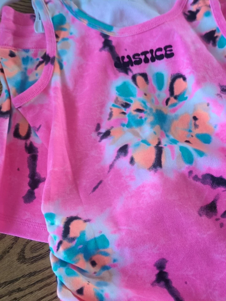 Conjunto/traje Justice Girls Primavera Verano Rosa Oscuro Talla 12/14 ¡NUEVO! con etiquetas Foto 3 de 4