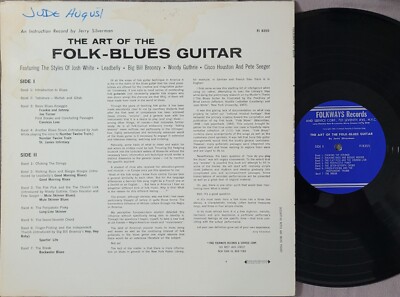 Jerry Silverman LP Art Of The Folk-Blues Guitar on Folkways VG+/