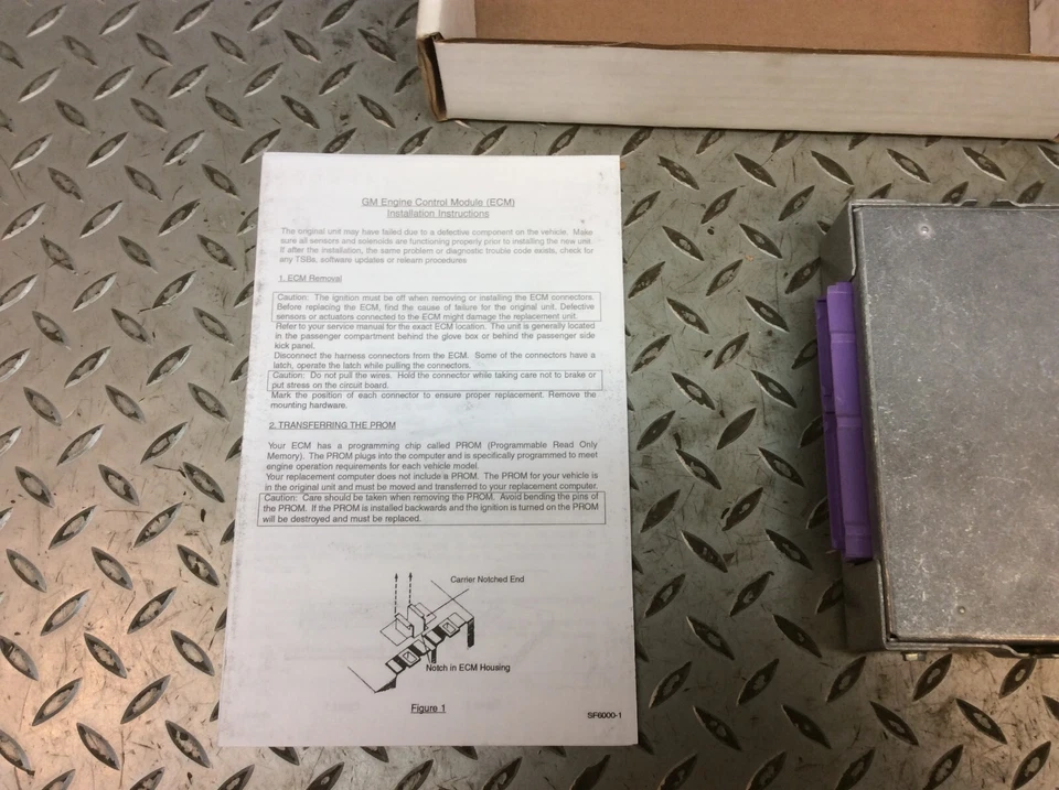 Cadillac Fleetwood DeVille 1989 módulo de control de carrocería BCM Blue Streak ECC8784 Foto 3 de 4