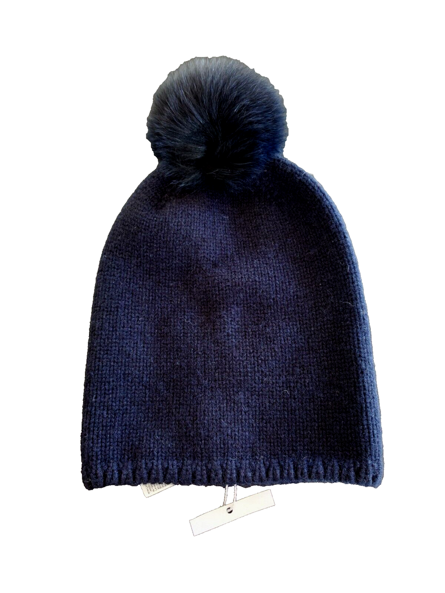 ? MAX MARA Knitted Blue CASHMERE Beanie HAT, ONE Size | eBay display picture 1