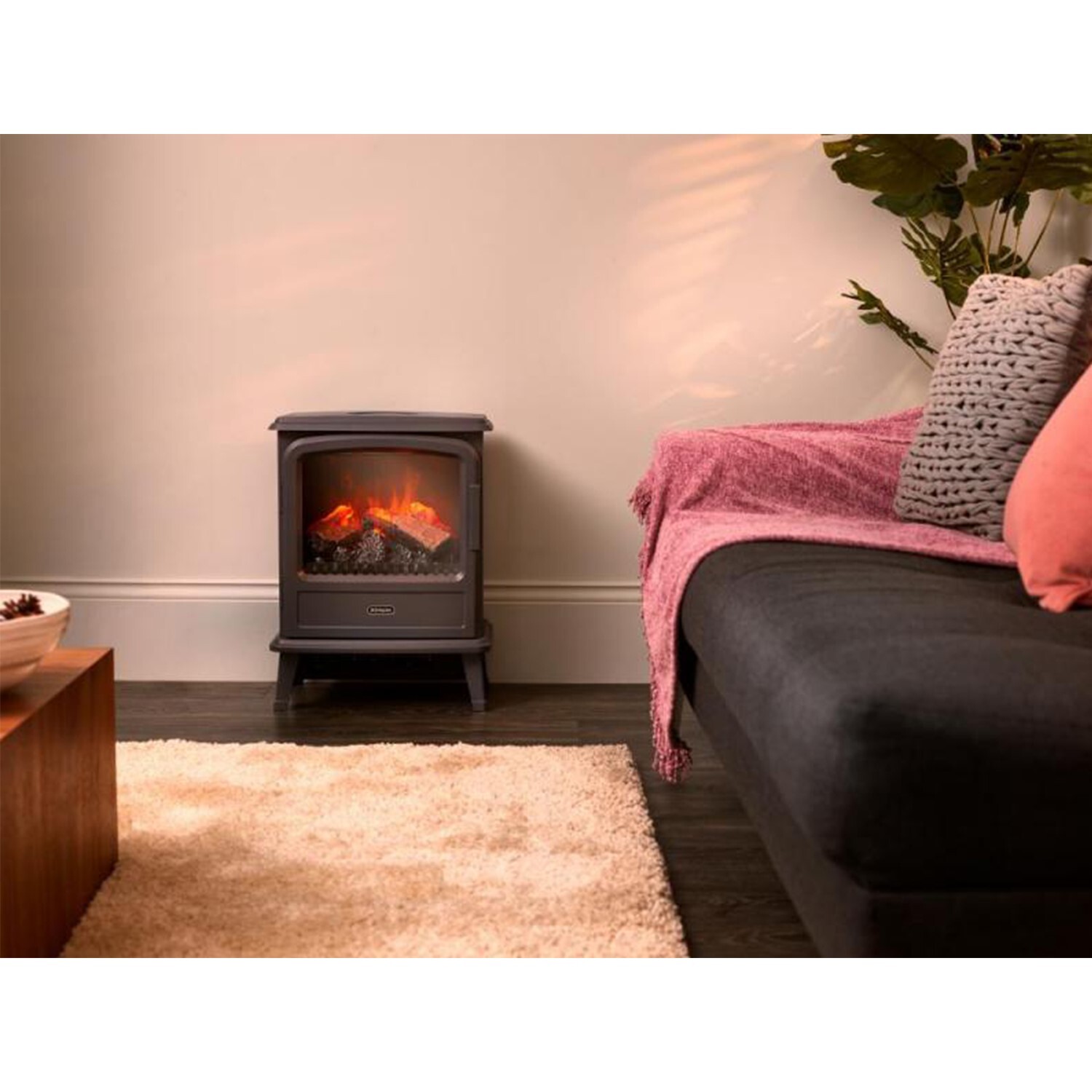 Dimplex Opti Myst Electric Stove Fire Evandale 2.0kW EVN20PB Slate Grey