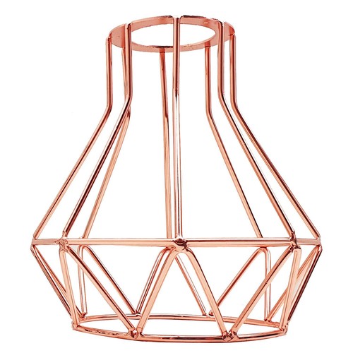 Metal Pendant Light Shade Ceiling Industrial Geometric Wire Cage Lampshade Decor - Picture 25 of 59