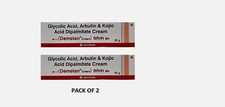 Demelan Cream Glycolic Acid Kojic Acid Hyper Pigmentation 20g - 2 Creams