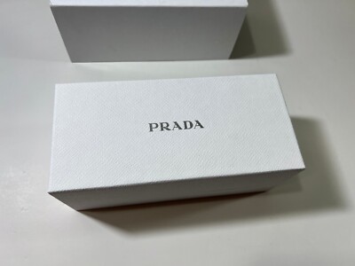 Case Prada Sunglasses Hard Eyeglasses Cloth Box White / Cream