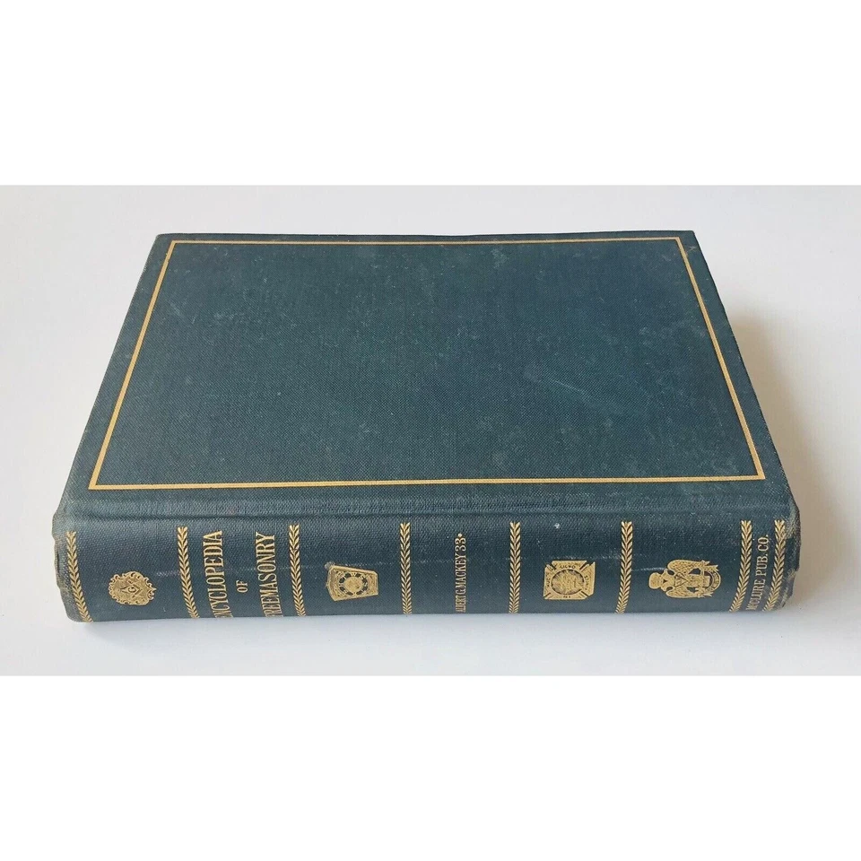 Antiguo libro ilustrado de 1917 Enciclopedia de la Francmasonería HC Mackey Men’s Lodges Foto 4 de 4