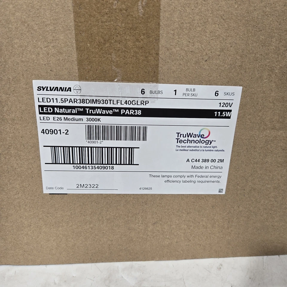 Sylvania LED 11.5 PAR38 DIM 930 FL40 GLRP, E26 Medio 25 horas, Blanco Foto 2 de 2