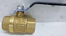NEW! Ball Valve, Brass, Inline, 2-Piece, Pipe Size 1 in, Tube Size 1 in, 107-815