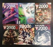 2000 AD 6 ISSUE MAGAZINE LOT JUDGE DREDD