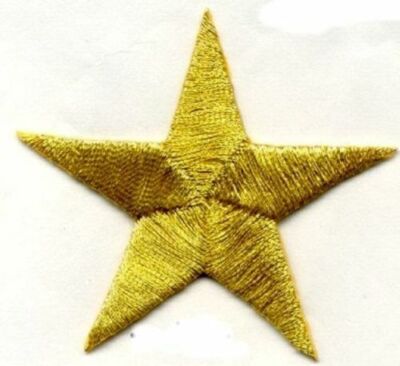 STAR- IRON ON APPLIQUE select size and color FREE SHIPPING