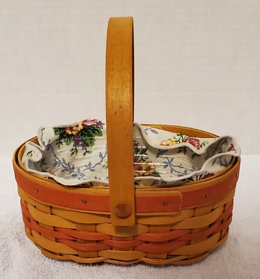 Longaberger 1999 Mothers Day Basket Tea For Two Combo | eBay