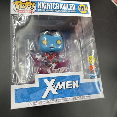 NIGHTCRAWLER TELEPORTING FUNKO POP! X-Men DELUXE GITD PX exclusive #1124 NEW
