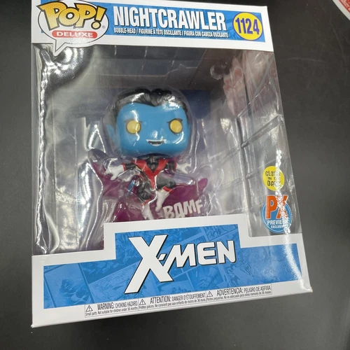 NIGHTCRAWLER TELEPORTING FUNKO POP! X-Men DELUXE GITD PX exclusive #1124 NEW