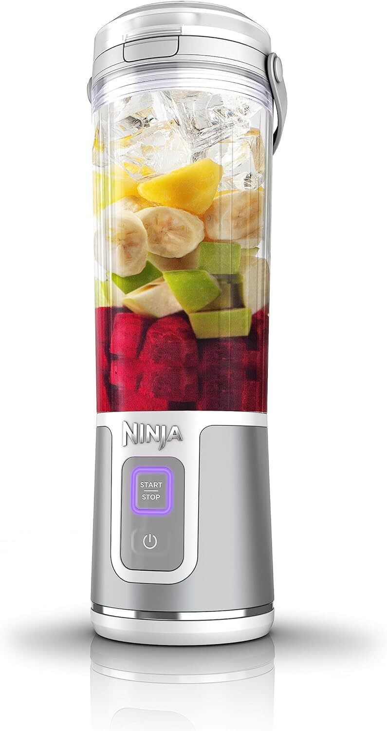 Ninja BC151WH Blast Portable Cordless Blender 18oz White Personal Smoothie Maker