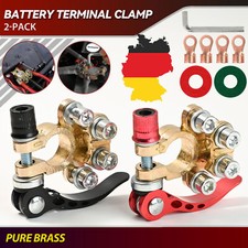 2x 12V Autobatterie Schnellklemmen Polklemmen Pol Batterieklemmen Boot PKW KFZ 