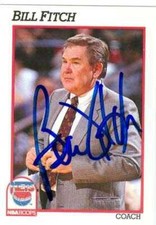 Bill Fitch autographed Basketball Card (New Jersey Nets) 1991 Hoops #237