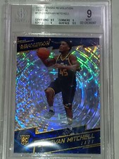 Donovan Mitchell 2017-18 Panini Revolution Chinese New Year Rookie BGS 9 FRACTAL