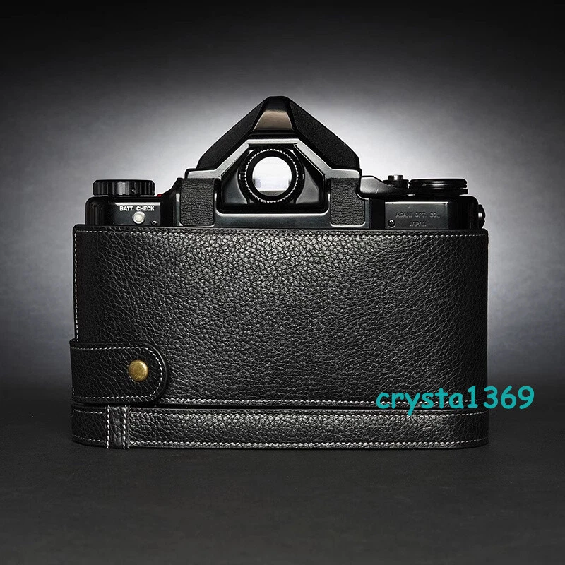  Handmade Genuine Real Leather Half Camera Case Cover Bag For Pentax 6X7 67 TTL - Image 3 of 4