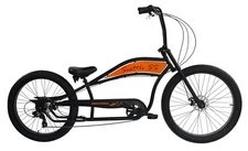 Lowrider 7 Speed Chopper Beach Cruiser Bike Retro Disc Brakes Fat tires Bike