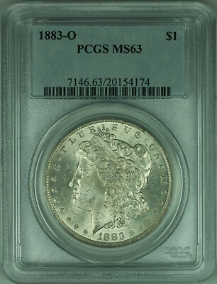 1883-O Morgan Silver Dollar Coin $1 PCGS MS63 (32 B) | eBay