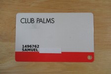 Palms Hotel Casino Las Vegas Nevada Club Player's Slot Card Samuel 