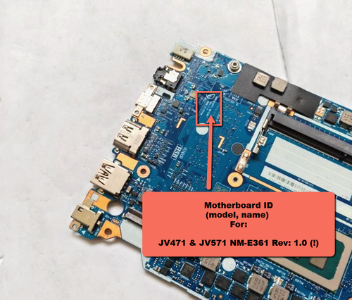 BIOS para Lenovo V14 G3 IAP Nuevo chip PRINCIPAL+EC para MB:JV471 JV571 NM-E361 Rev 1.0 - Imagen 2 de 4