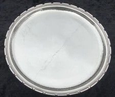 OMAR RAMSDEN 24 TROY OZ ARTS & CRAFTS SILVER SALVER OF EXCEPTIONAL QUALITY 1932