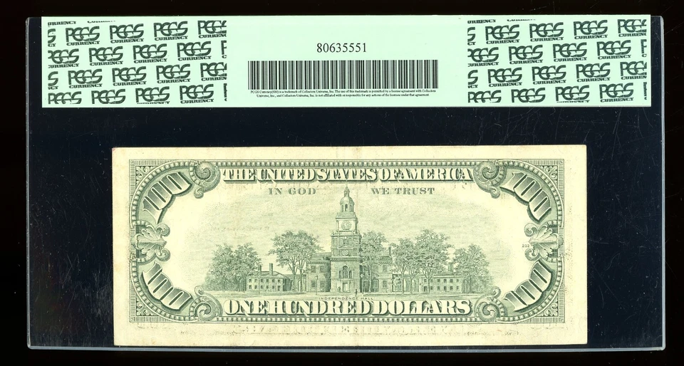 DBR 1990 $100 FRN STAR New York Fr. 2173-B* PCGS 35 Serial B06367152* - Image 2 of 2