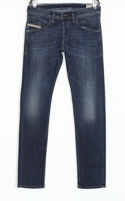 DIESEL BELTHER 0814W STRETCH Regular Slim Tapered Jeans Men Size