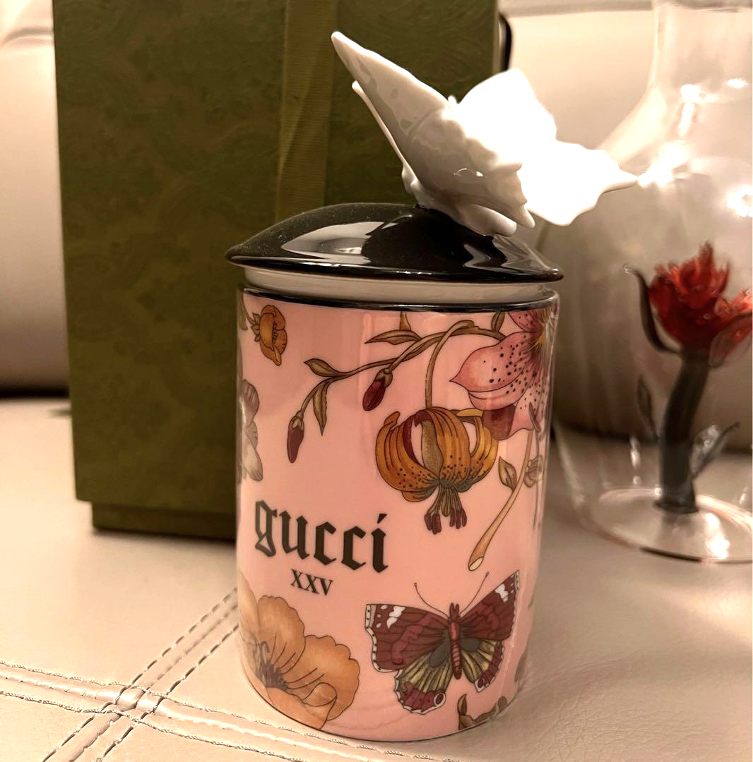 GUCCI アロマキャンドル 蝶のデザイン 陶器製 【公式通販】