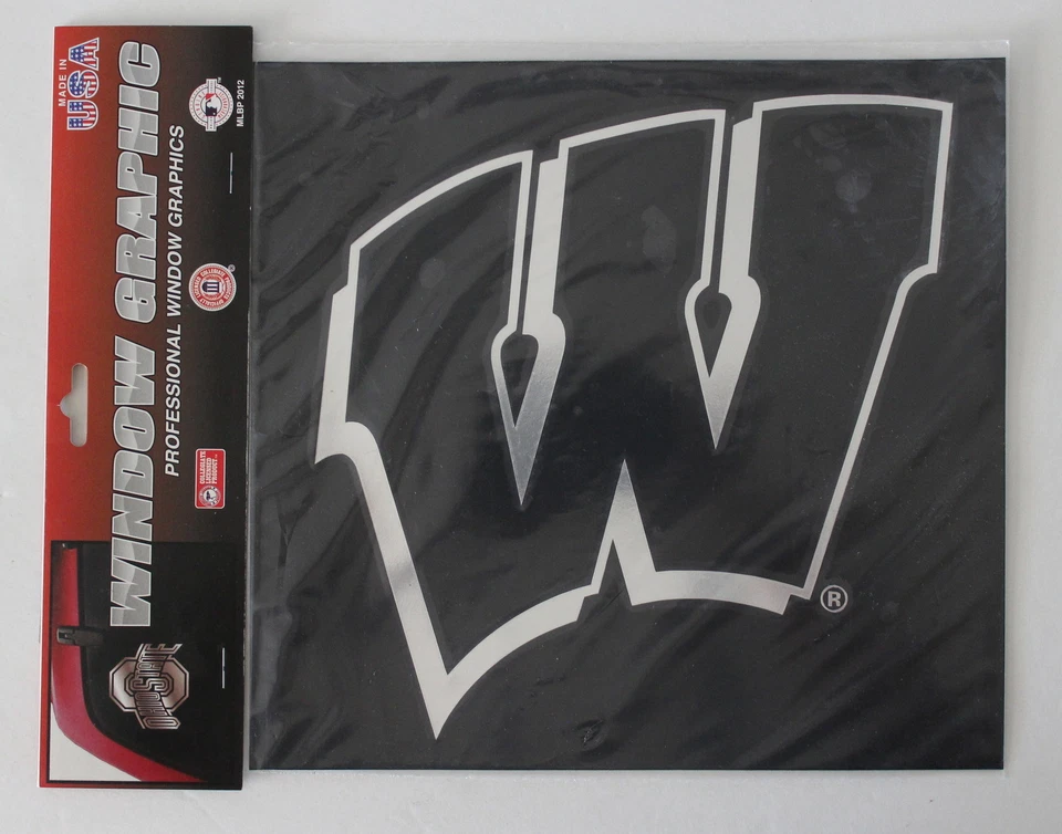 University Of Wisconsin-Madison Lic Chrome Sticker Qlty NCAA Car Window Decal - Image 2 of 4