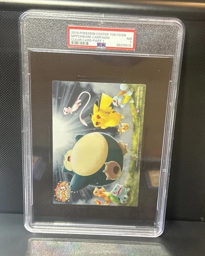 Snorlax Pokemon Center Tokyo Limited Edition Clear Card 2018 PSA 7 Vintage WOTC