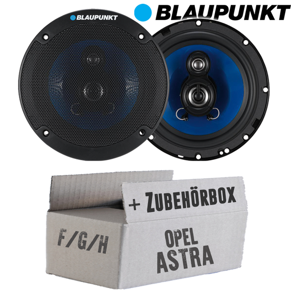 Lautsprecher Boxen Blaupunkt KFZ 3Wege Auto Einbauset FüR Opel Astra F,G,H Front-image