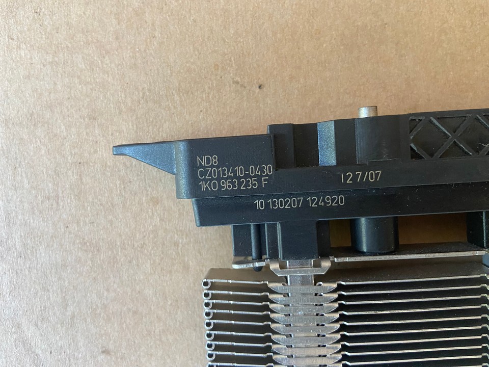 Auxiliary heater VW EOS 1F Touran electric Wärmetauscher 1k0963235F VW