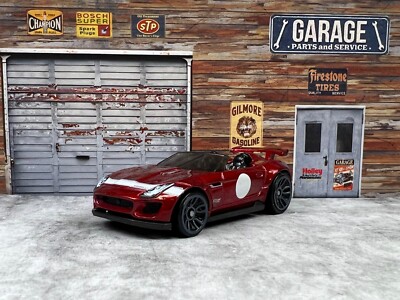    Hot Wheels HW Exotics '15 Jaguar F-Type Project 7 Metalflake Red C11   