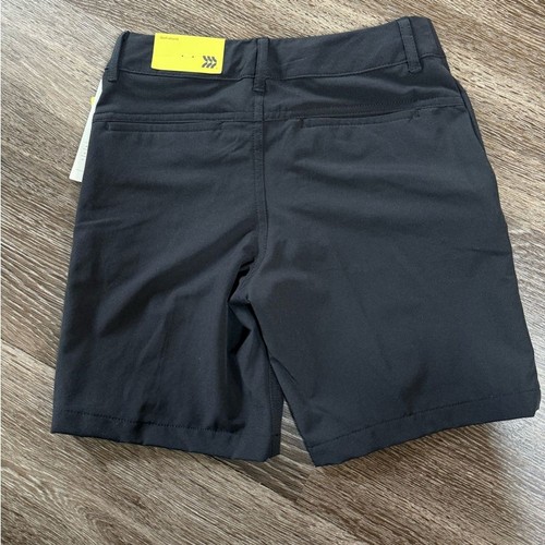 Boys All In Motion Golf Shorts Black Stretch Performance UPF 50+ Boys 7 - Picture 2 of 5