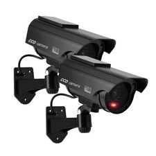 YSUCAU Solar Powered Bullet Dummy Fake Simulated Surveillance Security CCTV Dome