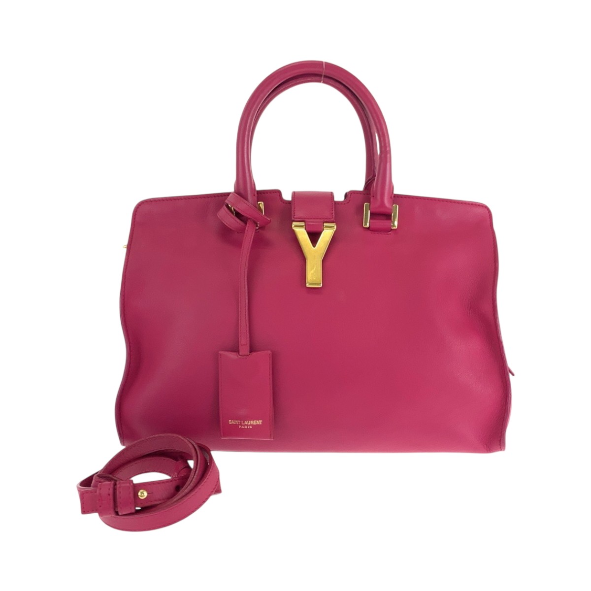 Borsa a tracolla SAINT LAURENT PARIS Petit Kabas linea Y 311210 BJ50J 5514 fucsia