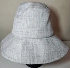 Nordstrom Women's Linen Wide Brim Bucket Sun Hat One Size Gray