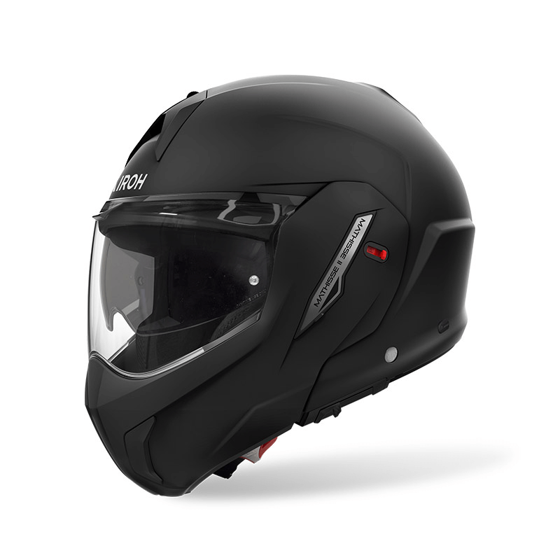 Casque Moto Airoh Helios - Noir Mat, Taille L - Pour Route Et Tout-terrain, Homologué, Qualité Championnat