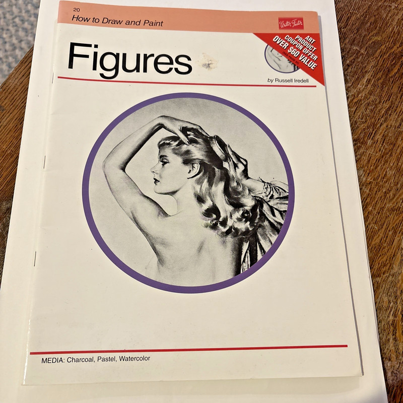Walter Foster How To Draw And Paint Figures by Russell Iredell # 20 VG