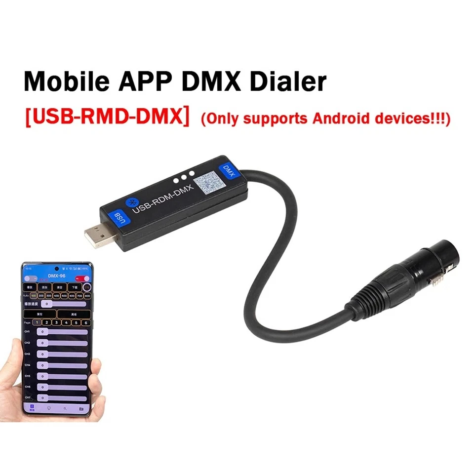 App Mobile DMX512 USB-RMD- Controller   Bluetooth per Luci da Palco con Dia8872 - Bild 3 von 4