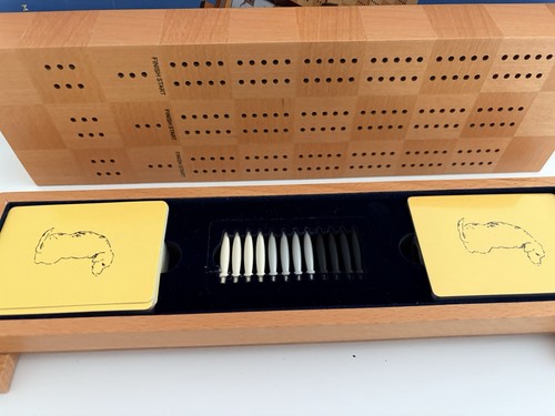 Michael Graves Cribbage Game 1999 Wood Vintage - Picture 9 of 9