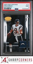 2003 LEAF CERTIFIED MATERIALS #111 DREW BREES HOF POP 4 PSA 9