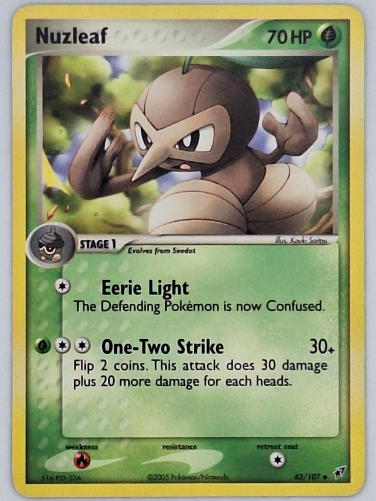 Nuzleaf  43/107 Pokemon - EX Deoxys MP