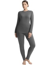 Womens Thermal Underwear Set, Fleece Lined Long Johns, Cold Weather