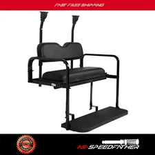 Flip Folding Rear Back Seat Kit for Club Car Precedent Golf Cart 2004-2021