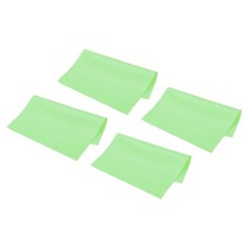 Microfiber Cleaning Cloth 7" x 6" Suede for Camera Lens Eyeglasses Green 12pcs