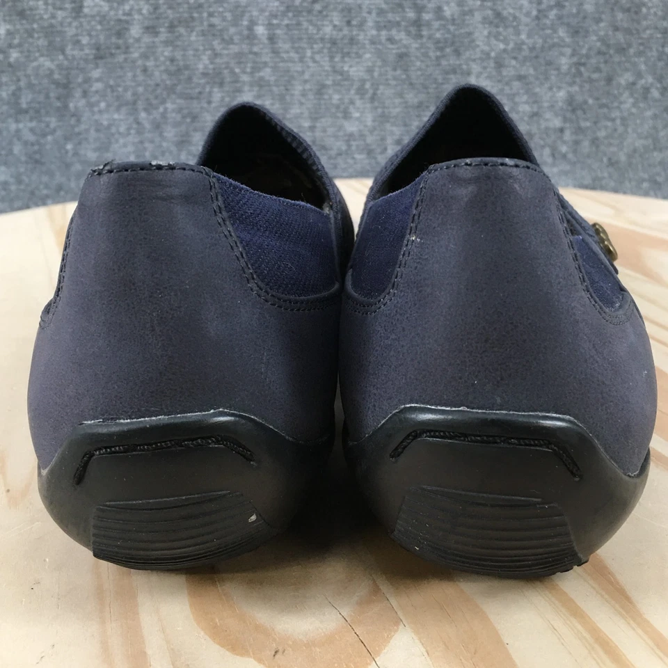 Ros Hommerson Zapatos Mujer 12 Pasteles Informales Mocasines Sin Cordones Pisos Azul Imitación Cuero Foto 3 de 4