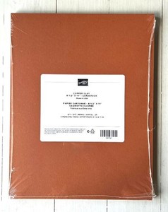 COPPER CLAY cardstock Stampin Up 8.5 X 11  Retired NEW Unopened